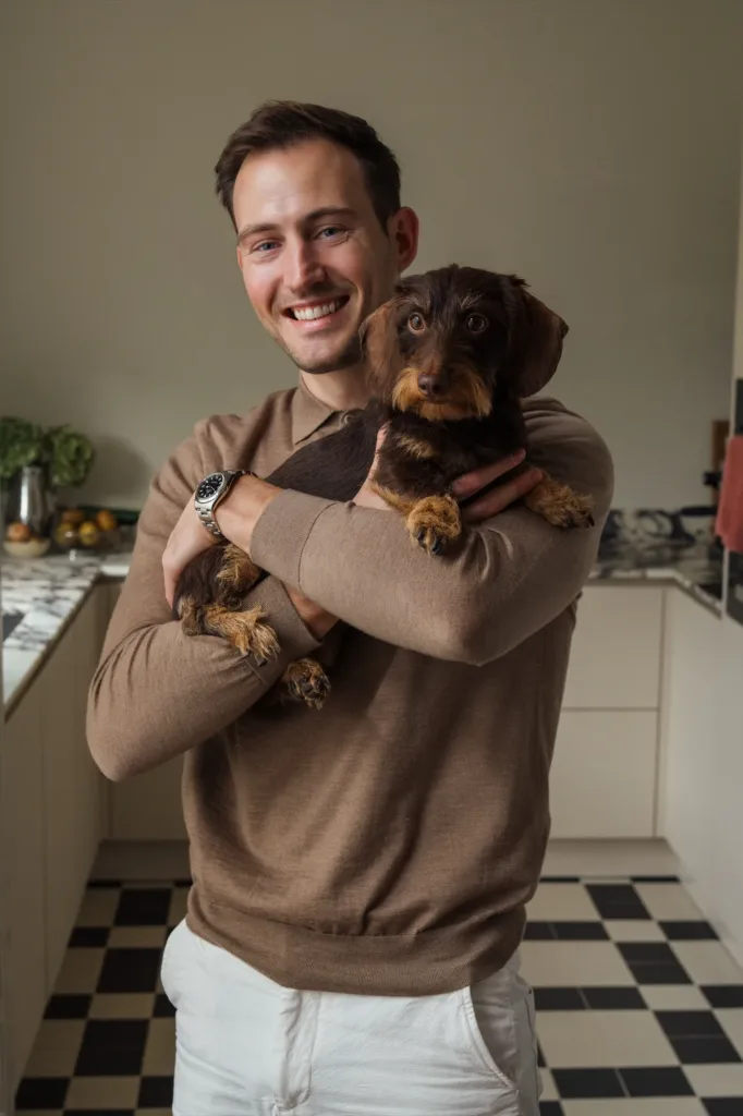 Leroy van de Ree met zijn hond
